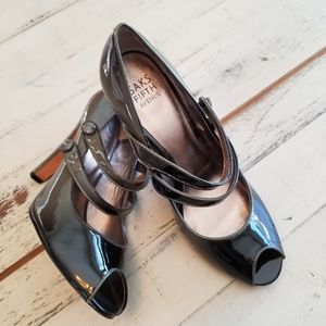 S5A heels, 2-tone - black & olive green